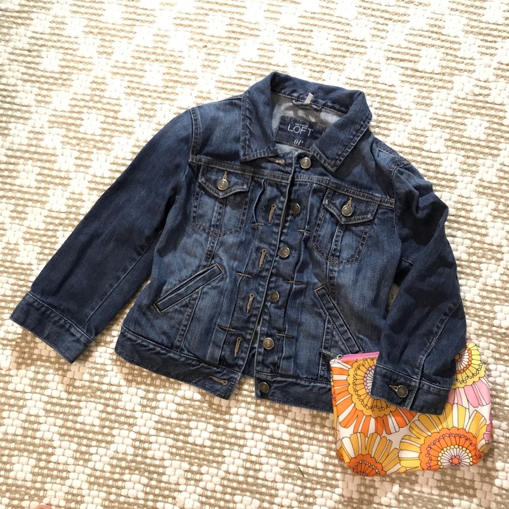 DONATING SOON ❗️LOFT Denim Crop Jacket 0P